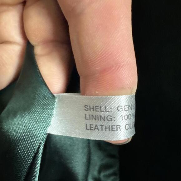 Scully Women's 10 Green Genuine Leather Navajo Patch Pocket Up Fringe Jacket - Picture 10 of 14